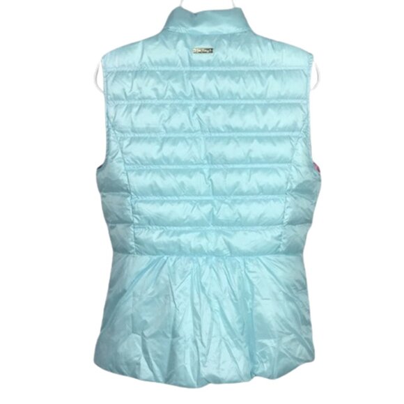 Lilly Pulitzer Elana Puffer Vest 🌊 Sea Salt Blue - Picture 5 of 16